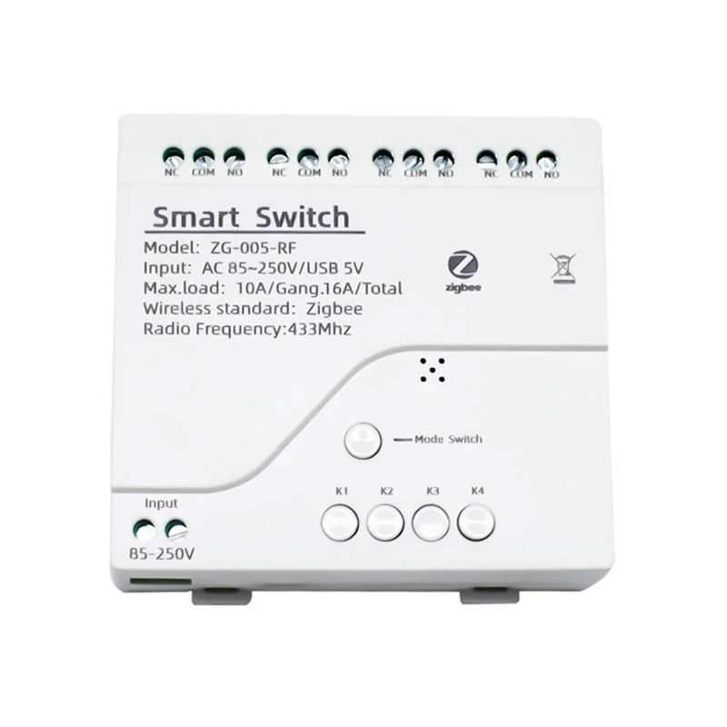 HFES 4CH Zigbee умный фотографический модуль переменного тока 85-250 в RF433 получение 10 а реле работает с Alexa Assistant,Tuya Smart Life
HFES 4CH Zigbee умный фотографический модуль переменного тока 85-250 в RF433 получение 10 а реле работает с Alexa Assistant,Tuya Smart Life