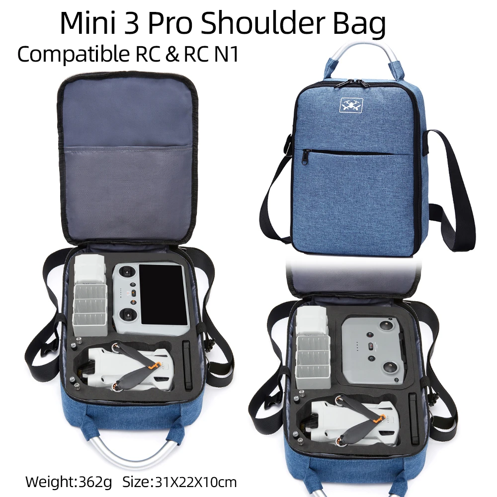 Mini 3 Pro Storage Bag Travel Carrying Case Portable Box Shoulder Case For DJI Mini 3 Pro Drone Accessories Blue
Mini 3 Pro Storage Bag Travel Carrying Case Portable Box Shoulder Case For DJI Mini 3 Pro Drone Accessories Blue