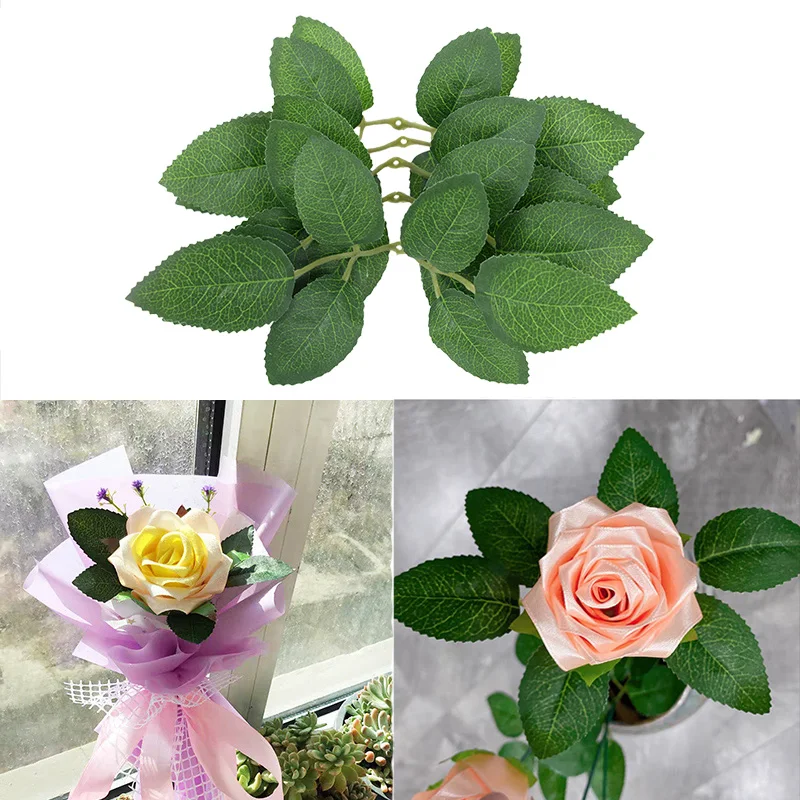30Pcs Fake Roses Green Leaves Arrangement Accessories Scrapbooking DIY Wedding Decor Flowers Wreaths Artificial Plants Foliage
30Pcs Fake Roses Green Leaves Arrangement Accessories Scrapbooking DIY Wedding Decor Flowers Wreaths Artificial Plants Foliage
