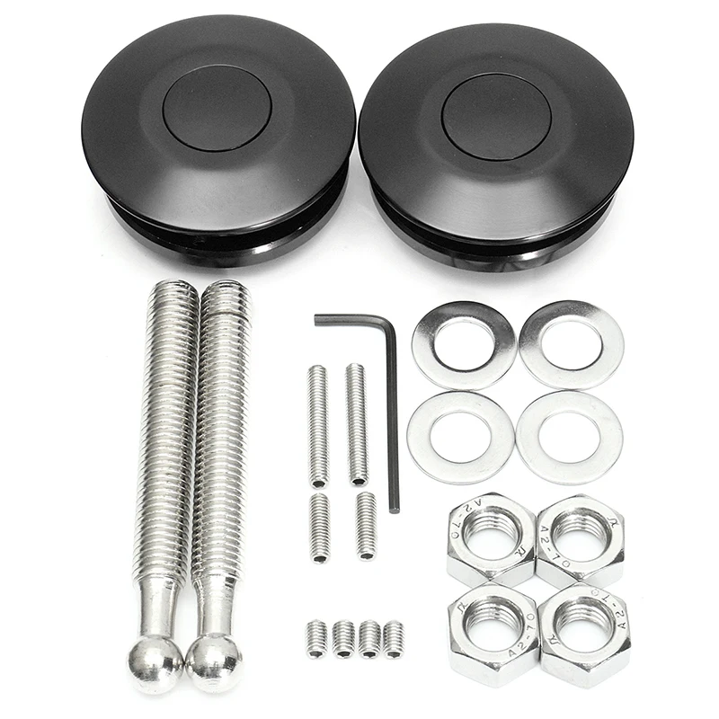 Portable Locking Quick Pin Universal Quick Durable Black Metal Billet Hood Pins Lock Clip Bonnet Kit Car Styling
Portable Locking Quick Pin Universal Quick Durable Black Metal Billet Hood Pins Lock Clip Bonnet Kit Car Styling