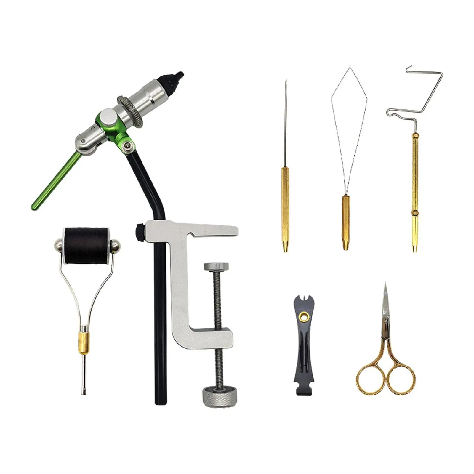 Rotary Fly Fishing Tool Set Travel Portable Clamp Adjustments Lightweight Fly Tying Set Fly Tying Vise Fly Vise Fly Tying Tool
Rotary Fly Fishing Tool Set Travel Portable Clamp Adjustments Lightweight Fly Tying Set Fly Tying Vise Fly Vise Fly Tying Tool