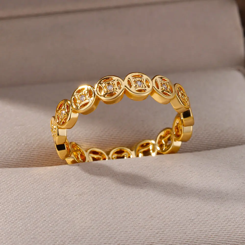 Vintage Ancient Coin Rings For Women Stainless Steel Geometric Ring 2023 Trend Female Aesthetic Wedding Jewerly Free Shipping
Vintage Ancient Coin Rings For Women Stainless Steel Geometric Ring 2023 Trend Female Aesthetic Wedding Jewerly Free Shipping