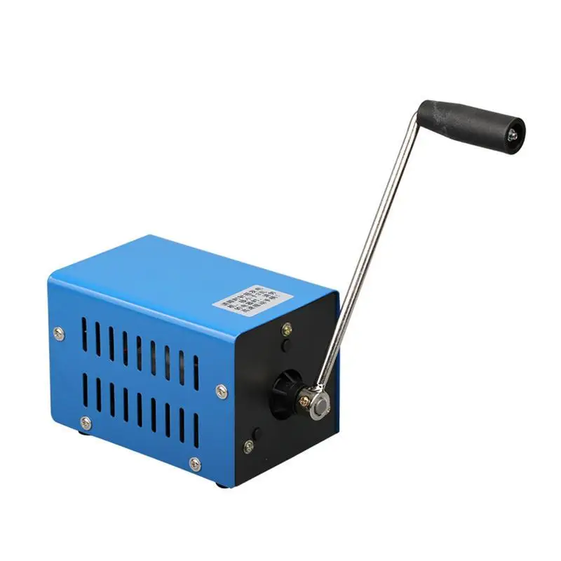 20W Manual Power Generator 2000rpm Hand-Crank Portable Dual USB Output Mobile Phone Charger For Indoor Outdoor Camping Black
20W Manual Power Generator 2000rpm Hand-Crank Portable Dual USB Output Mobile Phone Charger For Indoor Outdoor Camping Black