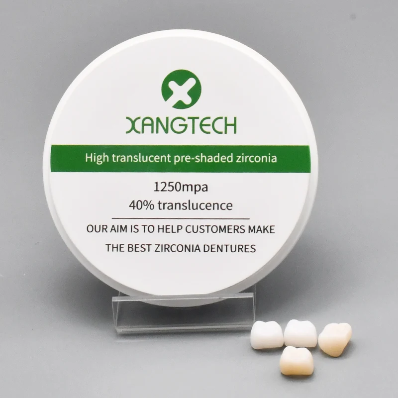 XANGTECH HT предварительно затененный блок циркония для стоматологической лаборатории 
XANGTECH HT предварительно затененный блок циркония для стоматологической лаборатории