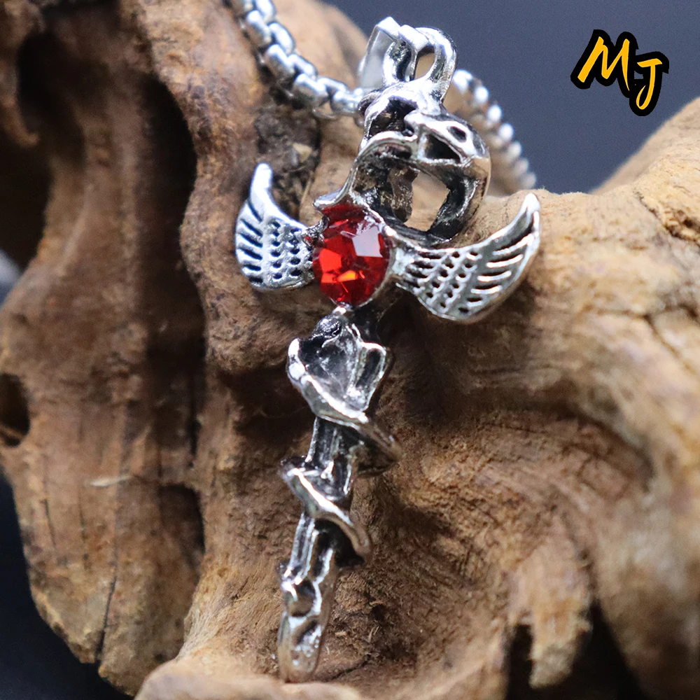 Fashion Men's Gothic Cross Animal Pendant Necklace Alloy Motorcycle Club Punk Dragon Enwined Skull Cross Halloween Jewelry Gift
Fashion Men's Gothic Cross Animal Pendant Necklace Alloy Motorcycle Club Punk Dragon Enwined Skull Cross Halloween Jewelry Gift