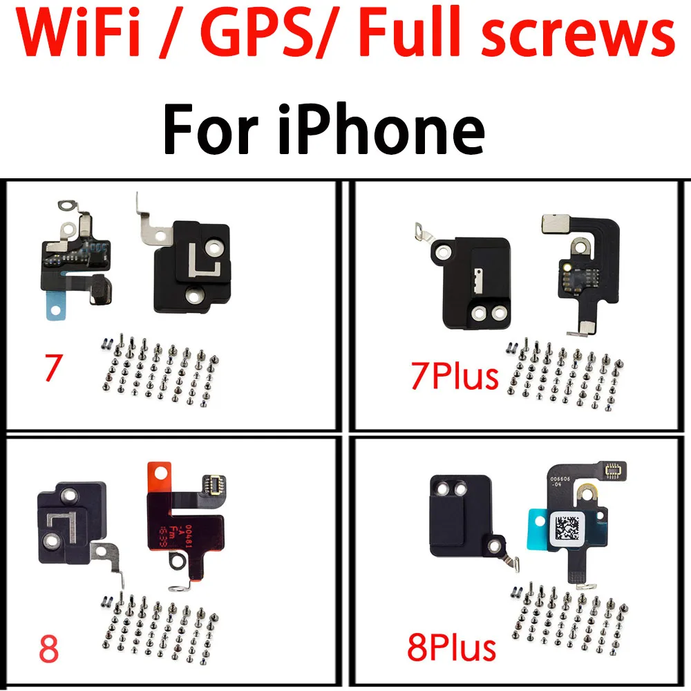 WiFi Antenna Flex Cable And GPS Signal Cover Full Set Screws For iPhone 7 7P 8 Plus Replacement
WiFi Antenna Flex Cable And GPS Signal Cover Full Set Screws For iPhone 7 7P 8 Plus Replacement