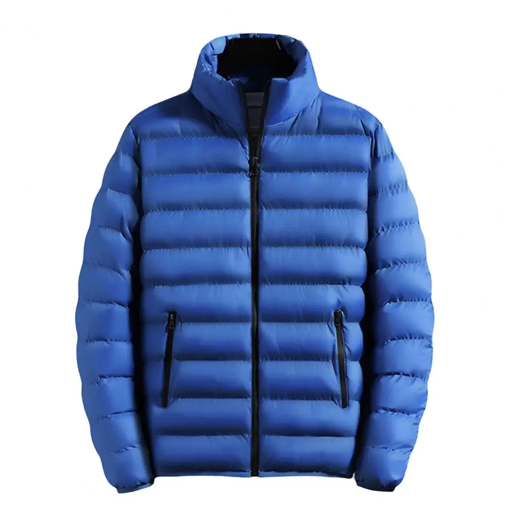 Men Jacket Polyester Cotton Padded Zipper Long Sleeves Autumn Winter Thin Stand Collar Overcoat Windbreaker Men Coat
Men Jacket Polyester Cotton Padded Zipper Long Sleeves Autumn Winter Thin Stand Collar Overcoat Windbreaker Men Coat