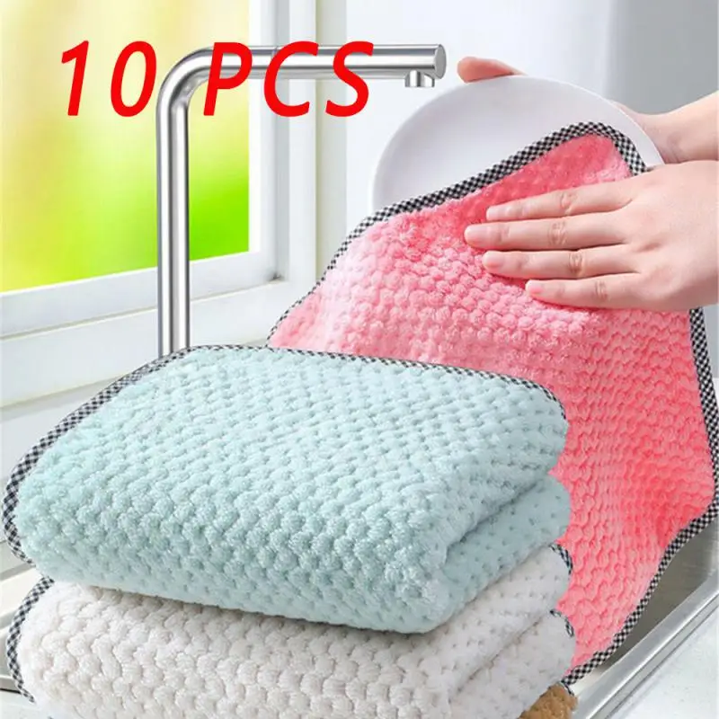 10 шт., салфетки из кораллового флиса для мытья кухни
10 шт., салфетки из кораллового флиса для мытья кухни