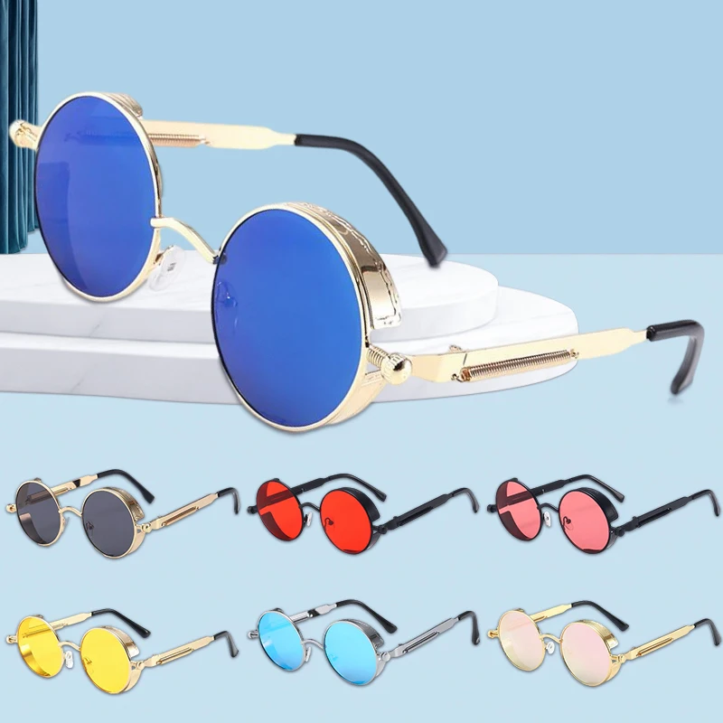 2022 Round Punk Alloy Metal Red Sun Glasses Vintage Steam Sunglasses Women Goggles Men Glasses Women
2022 Round Punk Alloy Metal Red Sun Glasses Vintage Steam Sunglasses Women Goggles Men Glasses Women