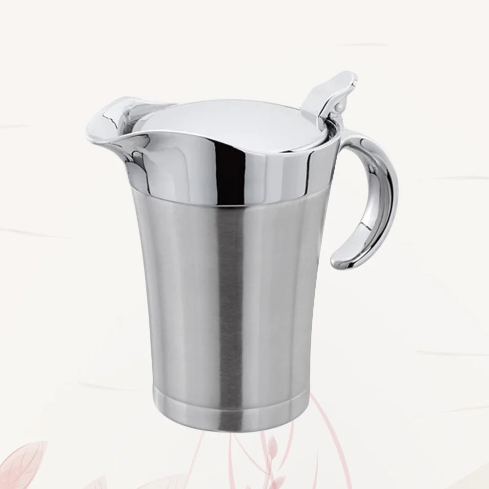 Oil Dispenser Bottle Vinegar Olive Container Stainless Steel Gravy Boat Sauce Pot Bottles Kitchencruet Pourer Cooking Lid
Oil Dispenser Bottle Vinegar Olive Container Stainless Steel Gravy Boat Sauce Pot Bottles Kitchencruet Pourer Cooking Lid