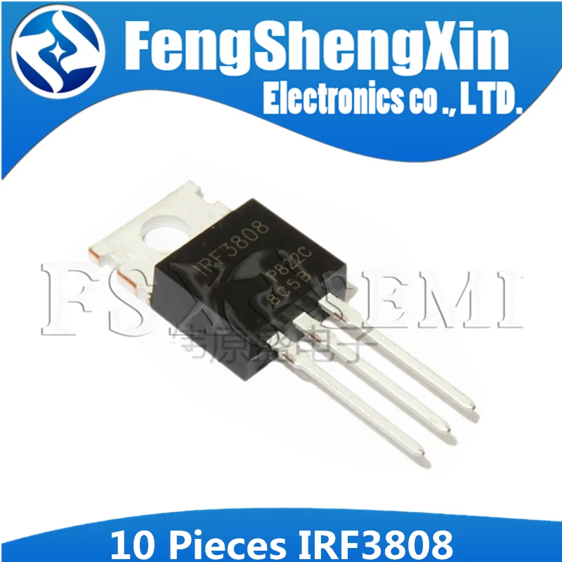 10PCS IRF3808 IRF3808PBF 140A 75V TO-220 MOSFET
10PCS IRF3808 IRF3808PBF 140A 75V TO-220 MOSFET