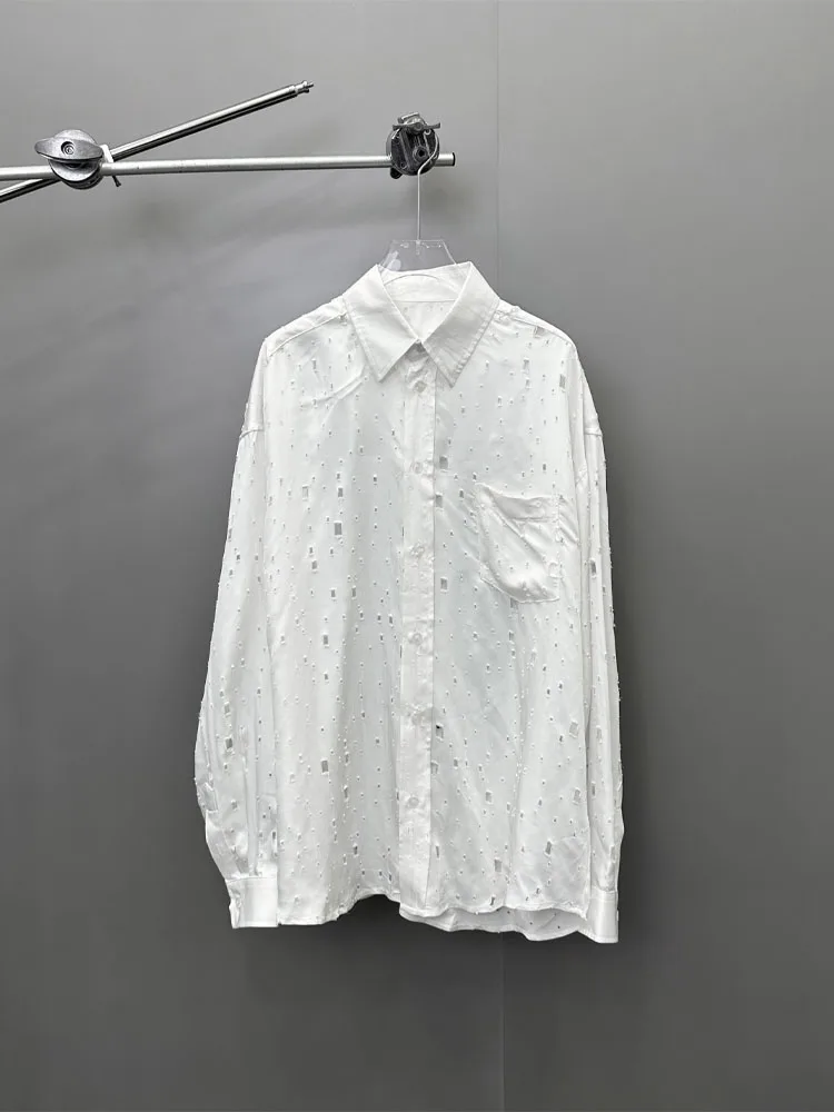 2023 New Women Fashion Burn-Out Design Copper Ammonia Fabric Breathable Comfortable Drape Shirt Top Femme
2023 New Women Fashion Burn-Out Design Copper Ammonia Fabric Breathable Comfortable Drape Shirt Top Femme