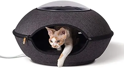PET PRODUCTS Thermo Lookout Pod Indoor Heated Cat Bed for Large Cats, Heated Cat Cave, Thermal Cat Mat Hideaway for Small or Lar
PET PRODUCTS Thermo Lookout Pod Indoor Heated Cat Bed for Large Cats, Heated Cat Cave, Thermal Cat Mat Hideaway for Small or Lar