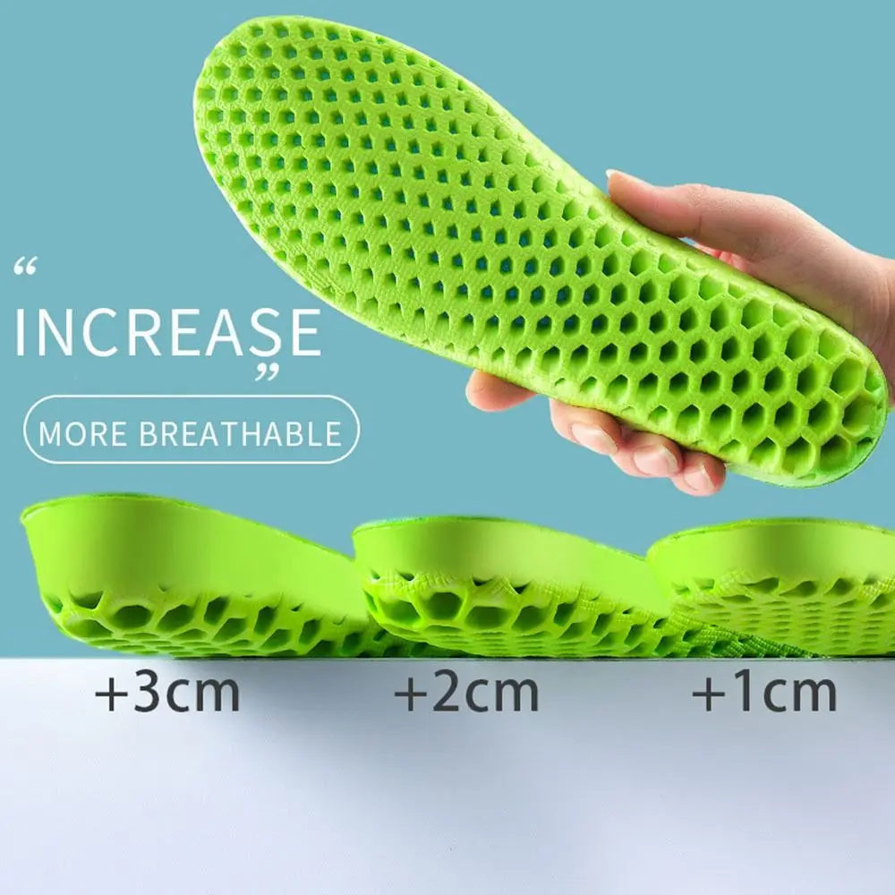 3 Cm Men Women Green Cushion Deodorant Feet Care Breathable Shock Absorption Increase Insoles
3 Cm Men Women Green Cushion Deodorant Feet Care Breathable Shock Absorption Increase Insoles
