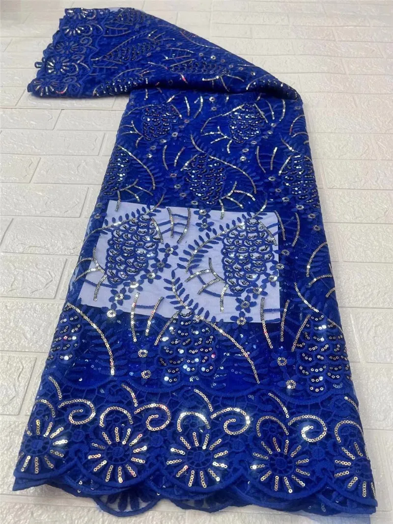 Royal Blue Sequins Lace French Net Lace Fabric 2022 African Embroidered Mesh Cloth Nigerian Tulle Dress Material For Party DN45
Royal Blue Sequins Lace French Net Lace Fabric 2022 African Embroidered Mesh Cloth Nigerian Tulle Dress Material For Party DN45