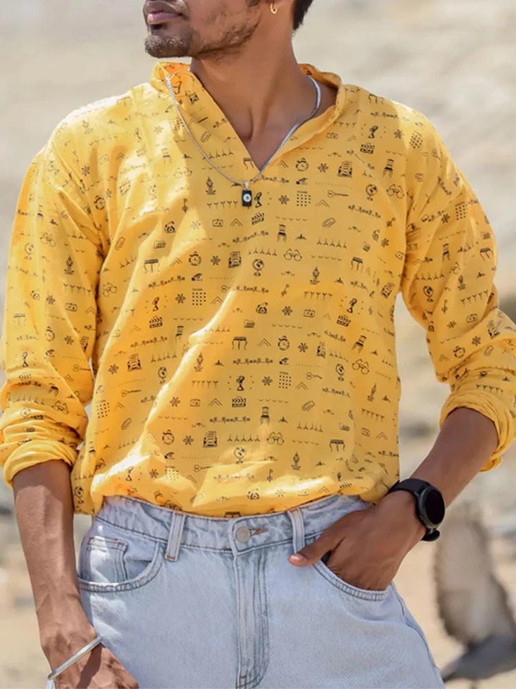 Men's Printed Long Sleeve Shirt - Stylish and Trendy Designs for Casual or Formal Wear
Men's Printed Long Sleeve Shirt - Stylish and Trendy Designs for Casual or Formal Wear