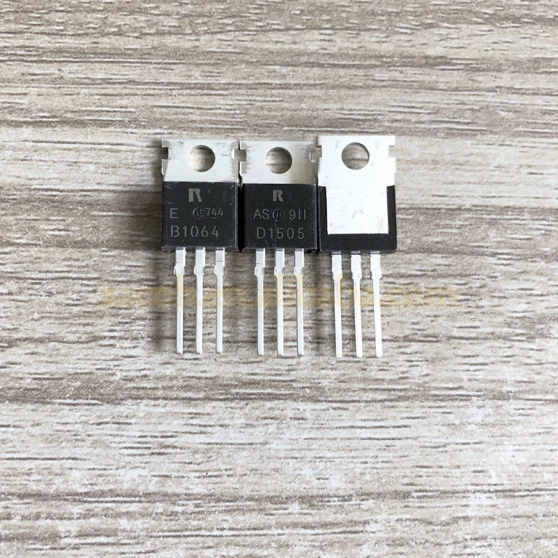 10Pairs 2SB1064 B1064 + 2SD1505 D1505 TO-220 NPN + PNP Epitaxial Planar Silicon Transistors
10Pairs 2SB1064 B1064 + 2SD1505 D1505 TO-220 NPN + PNP Epitaxial Planar Silicon Transistors