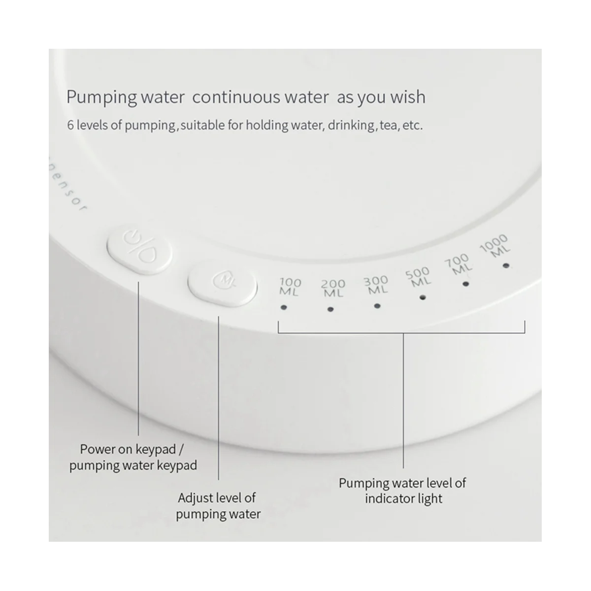 Intelligent Desktop Water Bottles Dispenser USB Automatic Drinking Water Bottles Pump for 5 Gallon & Universal Bottles
Intelligent Desktop Water Bottles Dispenser USB Automatic Drinking Water Bottles Pump for 5 Gallon & Universal Bottles