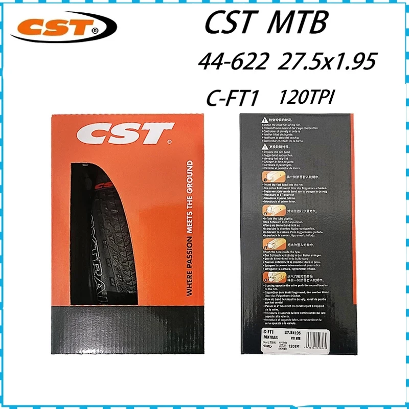 CST Foxrail Mountain Bike Tire C-FT1 Bicycle Parts 27.5 Inch x1.95 120TPI Ultra Light Racing Folding Stab Proof Bicycle Tire
CST Foxrail Mountain Bike Tire C-FT1 Bicycle Parts 27.5 Inch x1.95 120TPI Ultra Light Racing Folding Stab Proof Bicycle Tire