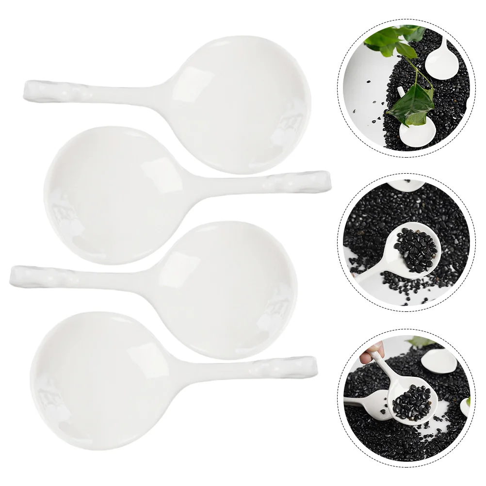 

Rest Spoon Chopstick Holder Ceramic Ladle Stand Chopsticks Soup Fork Serving Rack White Skimming Japanese Porcelain Sauce