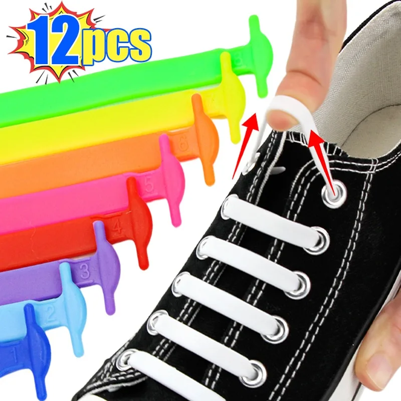 12pcs Shoelace Buckle Lazy Shoelace Divine Device for Women Style Fixer for Children Free Tension Binding Elastic Silicone Set
12pcs Shoelace Buckle Lazy Shoelace Divine Device for Women Style Fixer for Children Free Tension Binding Elastic Silicone Set