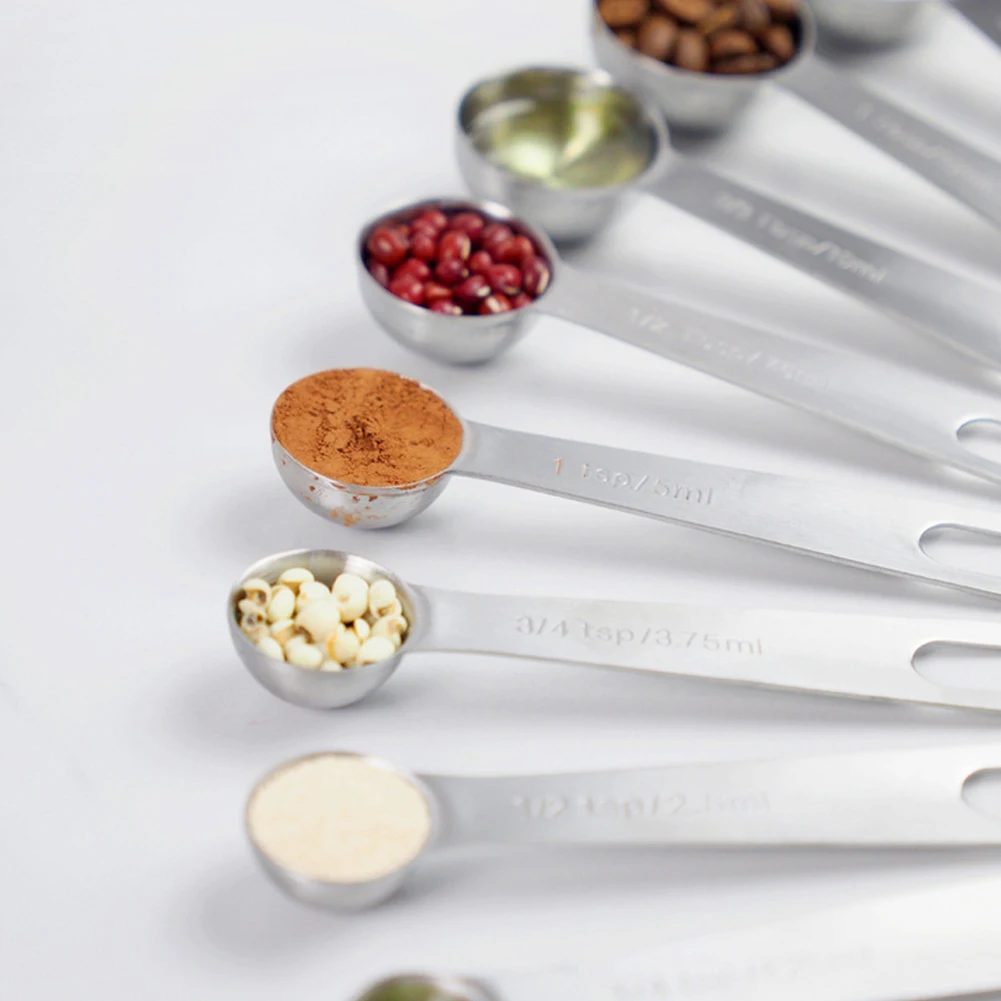 6/9/11Pcs Measuring Spoon Set Stainless Steel TSP Tablespoon Household Milk Powder Coffee Liquid Kitchen Baking Tableware Tool
6/9/11Pcs Measuring Spoon Set Stainless Steel TSP Tablespoon Household Milk Powder Coffee Liquid Kitchen Baking Tableware Tool