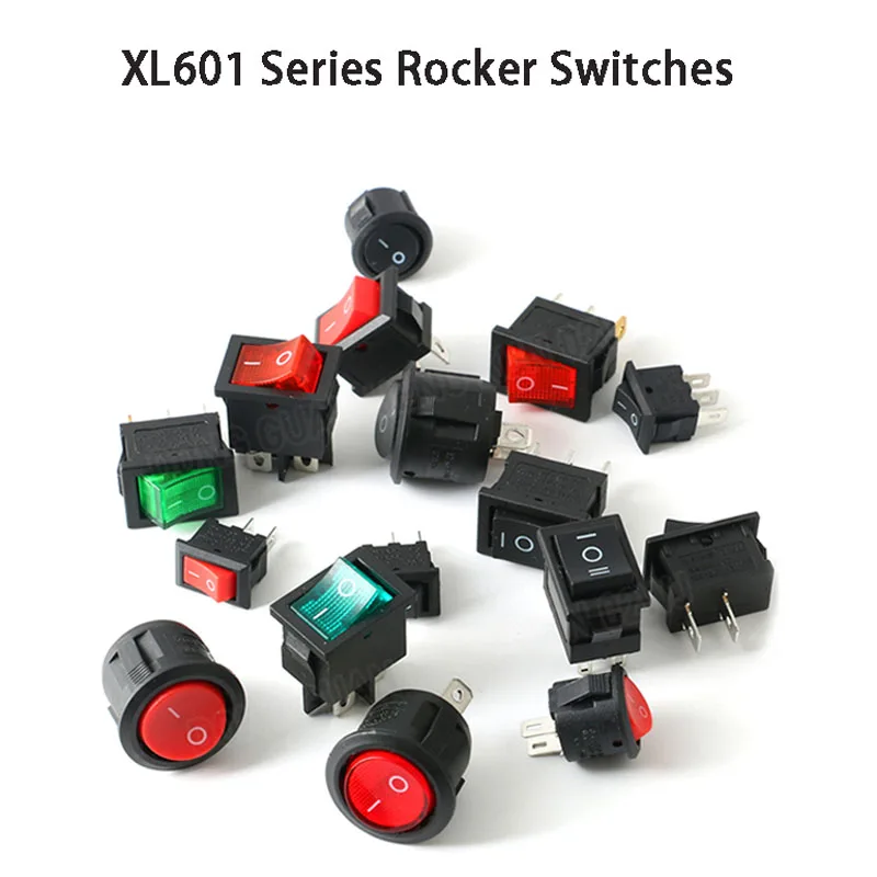 2/3/5/PCS XL601 Series Rocker / Round Rocker Power Switch Button Switch Accessories 2 /3 /4 /6 Feet With Light
2/3/5/PCS XL601 Series Rocker / Round Rocker Power Switch Button Switch Accessories 2 /3 /4 /6 Feet With Light