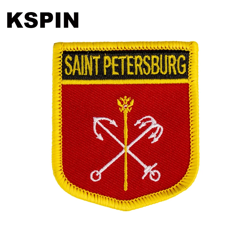 Saint Petersburg Flag Shield Shape Iron on Embroidery Patches Saw on Transfer Patches Sewing Applications for Clothes Back Pac
Saint Petersburg Flag Shield Shape Iron on Embroidery Patches Saw on Transfer Patches Sewing Applications for Clothes Back Pac