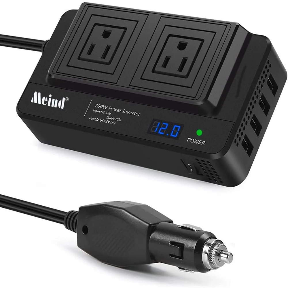 Inverter 12v 220v 110V 200W Corrected Sine Wave Car Adapt Power Current Inverter DC AC 4.8A USB Quick Charge Converter Inverter
Inverter 12v 220v 110V 200W Corrected Sine Wave Car Adapt Power Current Inverter DC AC 4.8A USB Quick Charge Converter Inverter