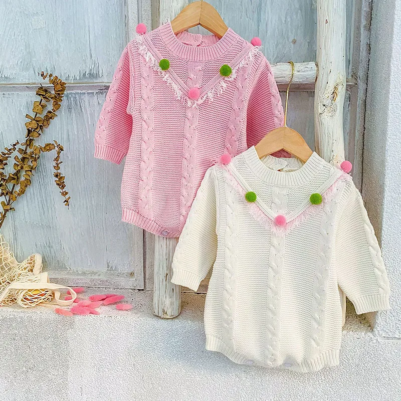 Newborn Baby Girls Knitting Bodysuits Long Sleeve Infant Baby Girls Knitting Jumpsuit Autumn Spring Baby Girl Clothing
Newborn Baby Girls Knitting Bodysuits Long Sleeve Infant Baby Girls Knitting Jumpsuit Autumn Spring Baby Girl Clothing