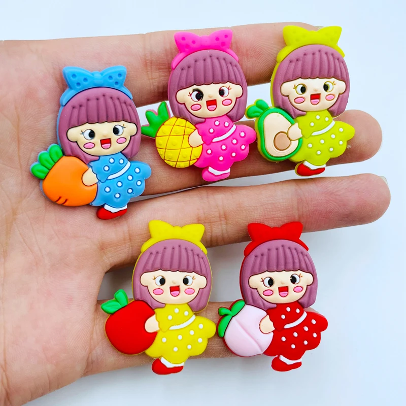 1 Pcs New Lovely Kawaii Fruit Girl PVC Accessories Funny Shoe Buckle Ornaments Croc Clog Decorations Kids Adult Party Gift
1 Pcs New Lovely Kawaii Fruit Girl PVC Accessories Funny Shoe Buckle Ornaments Croc Clog Decorations Kids Adult Party Gift
