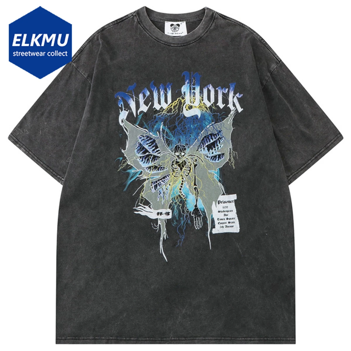 Футболка мужская оверсайз в стиле хип-хоп, модная уличная одежда в стиле Харадзюку, свободная хлопковая рубашка с черепами, бабочками, на ле... 
Футболка мужская оверсайз в стиле хип-хоп, модная уличная одежда в стиле Харадзюку, свободная хлопковая рубашка с черепами, бабочками, на ле...