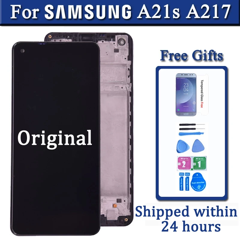 Оригинальный ЖК-дисплей 6,5 дюйма для Samsung Galaxy A21s A217, дисплей с сенсорным экраном и дигитайзером в сборе для Samsung A217F A217M
Оригинальный ЖК-дисплей 6,5 дюйма для Samsung Galaxy A21s A217, дисплей с сенсорным экраном и дигитайзером в сборе для Samsung A217F A217M
