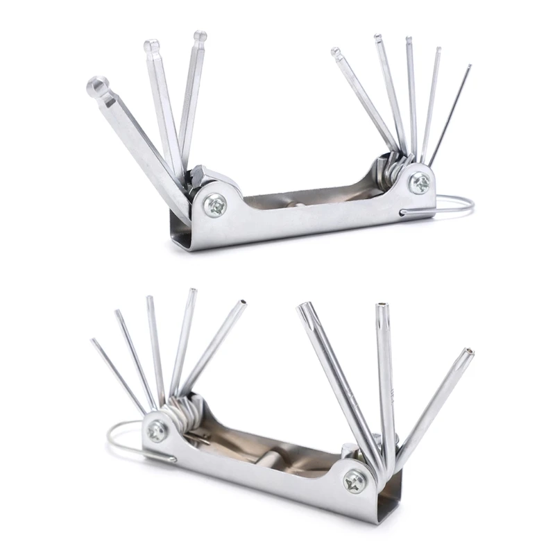 8 in 1 Foldable Hexagonal Wrench, Ball-Hexagon Torx Head Allen -Key Socket Wrench Screwdriver Portable Repair Tool DropShipping
8 in 1 Foldable Hexagonal Wrench, Ball-Hexagon Torx Head Allen -Key Socket Wrench Screwdriver Portable Repair Tool DropShipping
