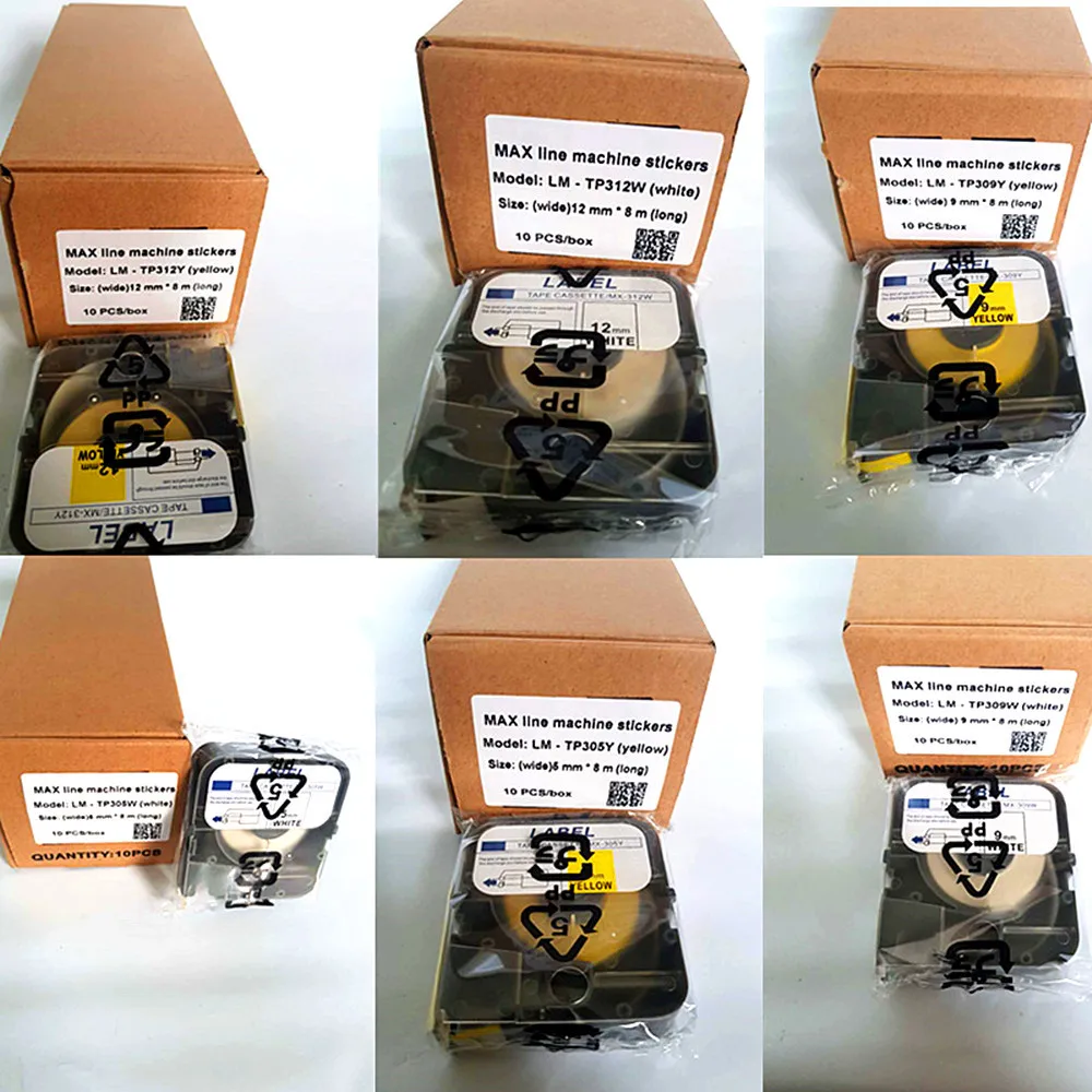 Ink Ribbon Tape Label 5 9 12mm yellow white For Max LETATWIN Electronic Lettering Machine LM-370E LM-380A LM-390 Label Maker
Ink Ribbon Tape Label 5 9 12mm yellow white For Max LETATWIN Electronic Lettering Machine LM-370E LM-380A LM-390 Label Maker