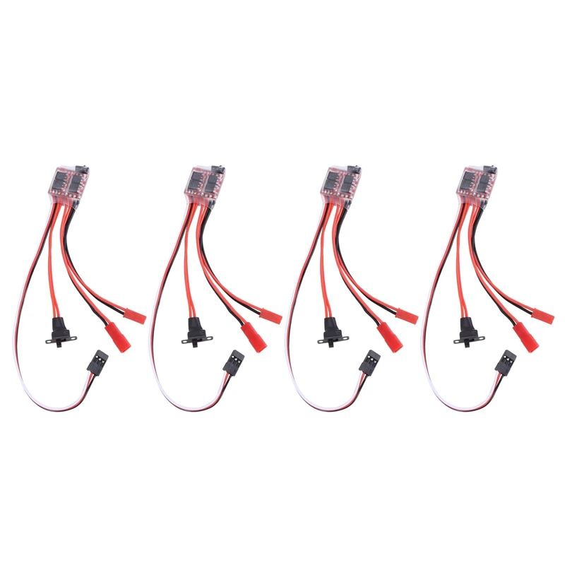 

4X 20A Bustophedon ESC Brushed Speed Controller For RC Car Truck Boat