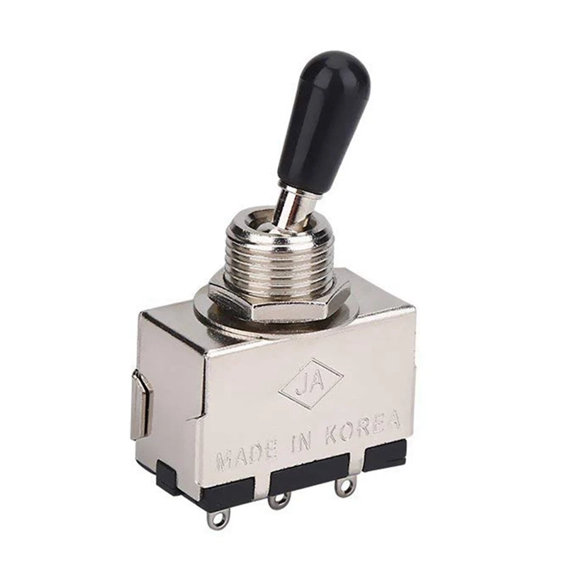 20Pc Guitar 3 Way Toggle Switch, Metal Enclosed 3 Way Selector Switch With Black Tip Knob Replacement Part
20Pc Guitar 3 Way Toggle Switch, Metal Enclosed 3 Way Selector Switch With Black Tip Knob Replacement Part