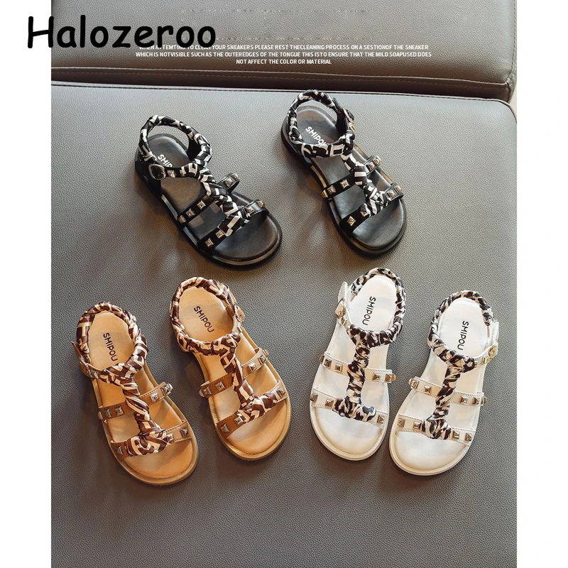 Kids Princess Sandals Baby Girls Leopard Brand Shoes Children Beach Sandalias Rivets Fashion Slides Dress Shoes New For Summer
Kids Princess Sandals Baby Girls Leopard Brand Shoes Children Beach Sandalias Rivets Fashion Slides Dress Shoes New For Summer