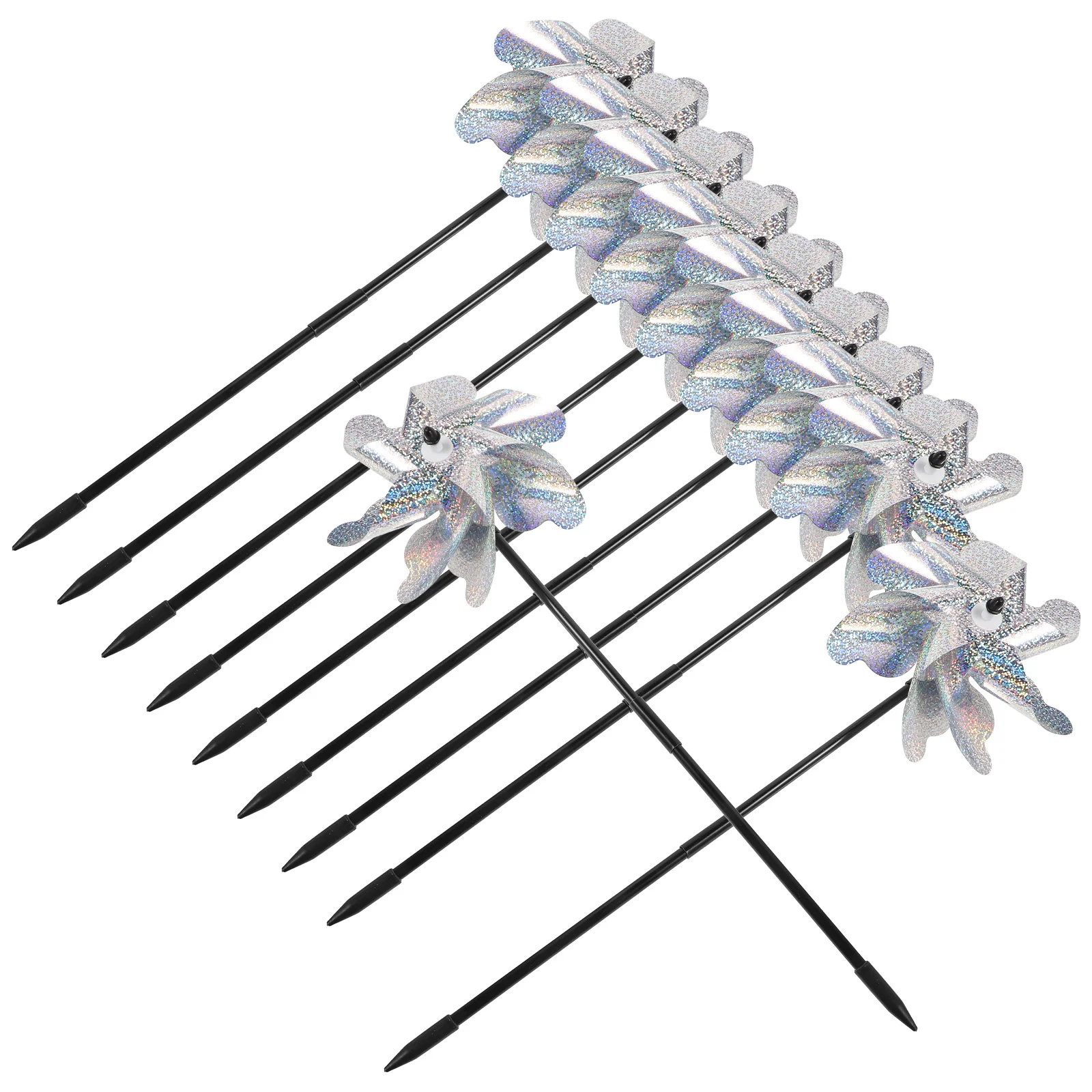 10 Pcs Reflective Bird Windmill Garden Spinner Pinwheels Yard Birds Ornament Plastic Deterrent Outdoor Decor
10 Pcs Reflective Bird Windmill Garden Spinner Pinwheels Yard Birds Ornament Plastic Deterrent Outdoor Decor