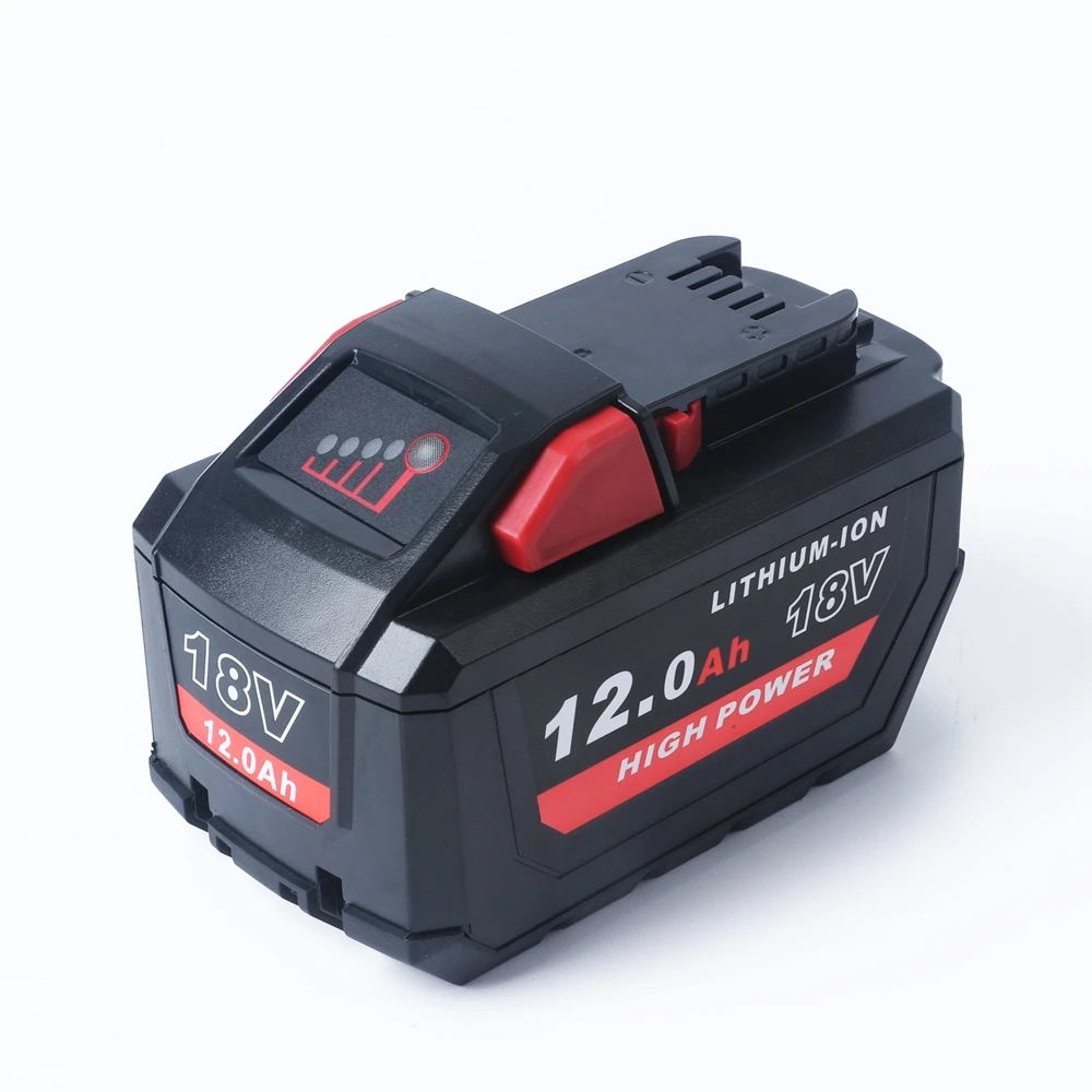 New 18V 12000mAh Lithium-Ion Battery Akku for Milwaukee M18 18V Power Tools Drills Drivers Hammers for M18 48-11-1812
New 18V 12000mAh Lithium-Ion Battery Akku for Milwaukee M18 18V Power Tools Drills Drivers Hammers for M18 48-11-1812