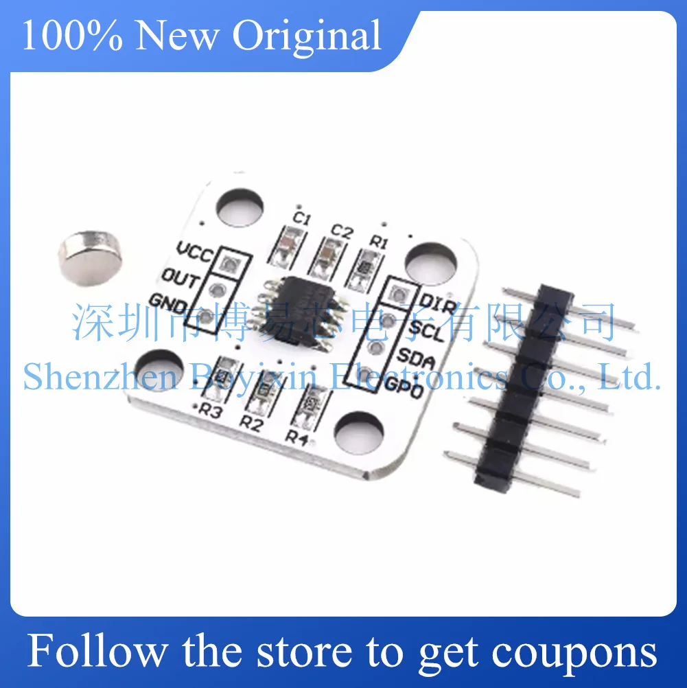 NEW AS5600 magnetic encoder, magnetic induction angle measurement sensor module, 12bit high precision.
NEW AS5600 magnetic encoder, magnetic induction angle measurement sensor module, 12bit high precision.