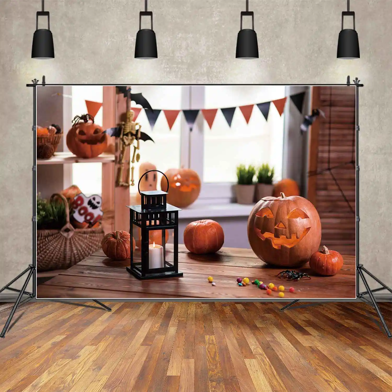 MOON.QG Backdrop Kids Halloween Home Party Window Wood Plank Decor Photo Background Baby Flag Candy Trick Or Treat Pumpkin Props 
MOON.QG Backdrop Kids Halloween Home Party Window Wood Plank Decor Photo Background Baby Flag Candy Trick Or Treat Pumpkin Props