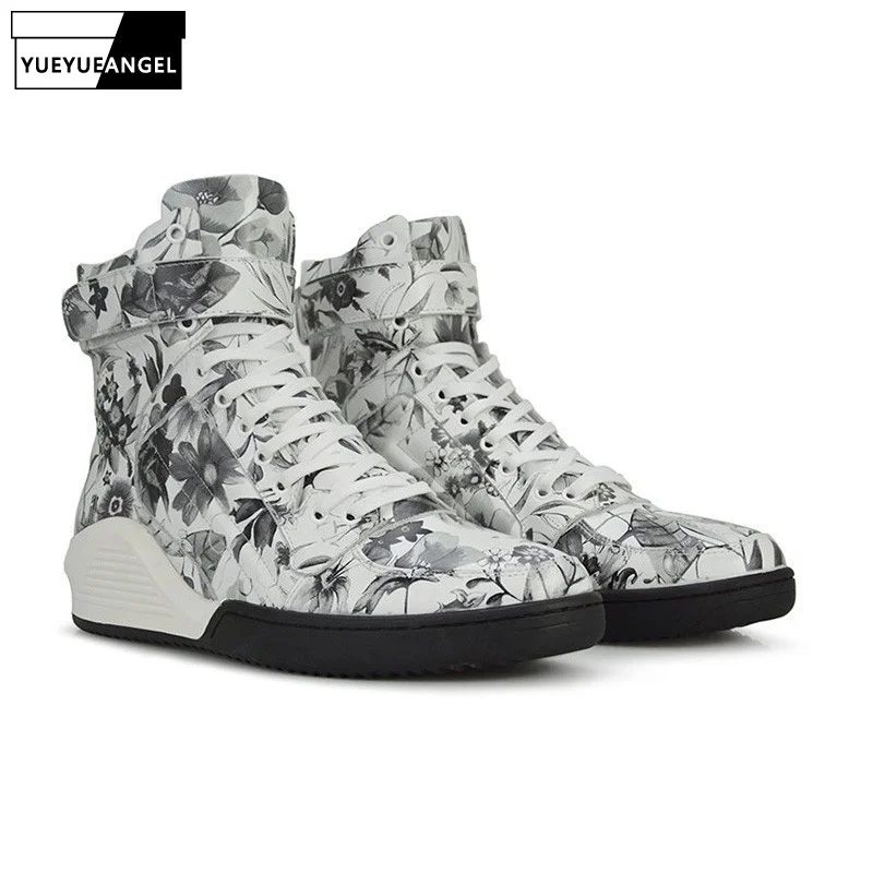 New Autumn Arrival Men Women Shoes Lace Up Comfortable Breathable For Genuine Leather Boots Punk Print Floral Embellished White
New Autumn Arrival Men Women Shoes Lace Up Comfortable Breathable For Genuine Leather Boots Punk Print Floral Embellished White