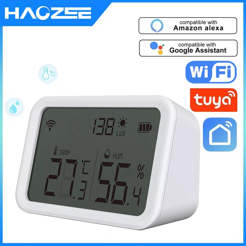 2023New Tuya Wifi Zigbee Temperature Humidity Sensor Lux Light Detector Indoor Hygrometer Thermometer With LCD Screen Work Tuya
2023New Tuya Wifi Zigbee Temperature Humidity Sensor Lux Light Detector Indoor Hygrometer Thermometer With LCD Screen Work Tuya