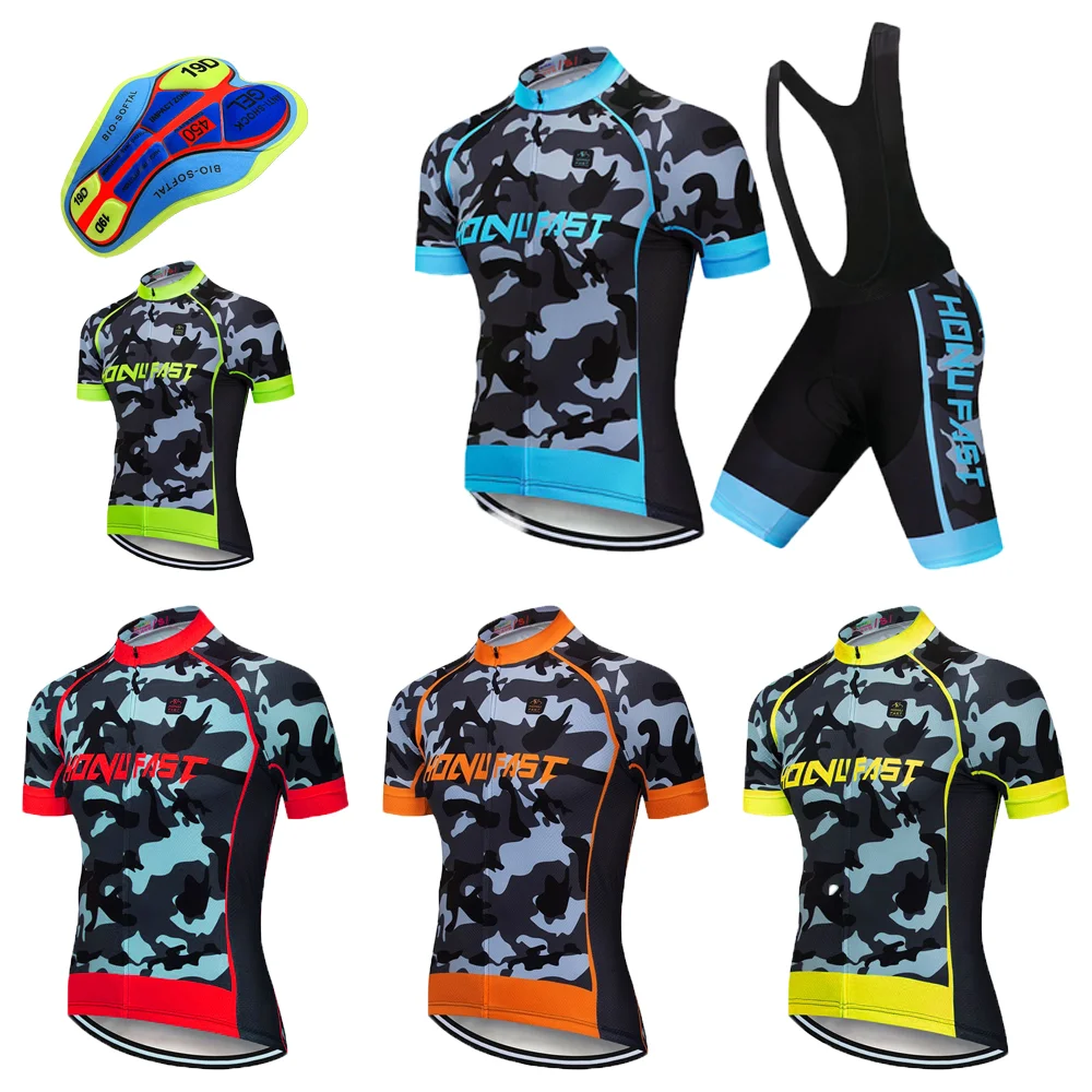 Camouflaged Men Summer Cycling Jersey Set Short Sleeve Bicycle Clothing Beathable Road Cycling Jersey Set Abbigliamento Ciclismo
Camouflaged Men Summer Cycling Jersey Set Short Sleeve Bicycle Clothing Beathable Road Cycling Jersey Set Abbigliamento Ciclismo