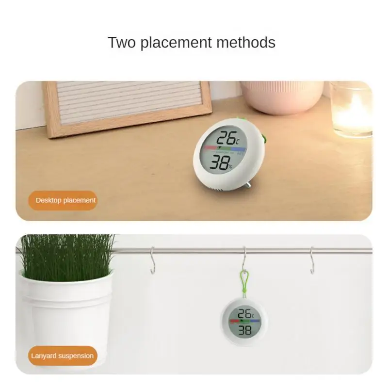 Roundness Dry And Wet Thermometer Metal Bracket Round Color Screen Suspension Long-lasting Endurance Humidity Meter Lcd Display
Roundness Dry And Wet Thermometer Metal Bracket Round Color Screen Suspension Long-lasting Endurance Humidity Meter Lcd Display