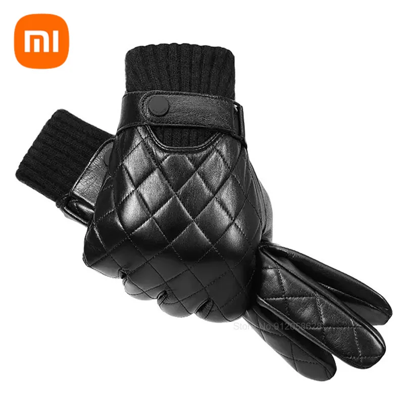 Youpin Qimian Full Touch Screen Sheepskin Gloves Thick Plus Velvet Warm Leather Gloves Winter Outdoor Sports Gloves Full Finger
Youpin Qimian Full Touch Screen Sheepskin Gloves Thick Plus Velvet Warm Leather Gloves Winter Outdoor Sports Gloves Full Finger