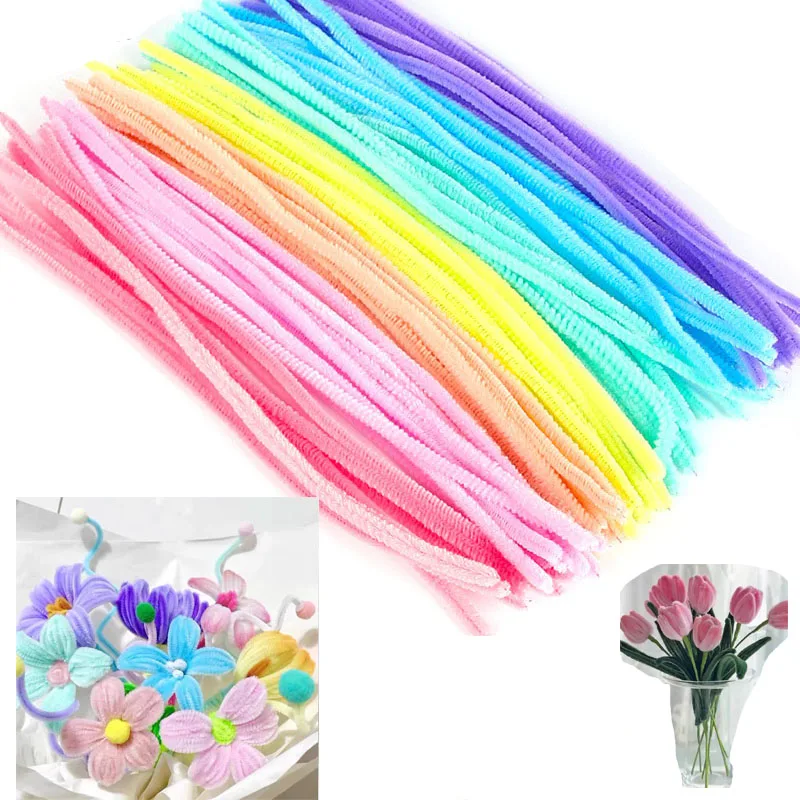 1000pcs DIY Stuff Plush Chenille Sticks Stem Pipe Cleaner HandCraft accessory child toys Tulip handmade flower bouquet wholesale
1000pcs DIY Stuff Plush Chenille Sticks Stem Pipe Cleaner HandCraft accessory child toys Tulip handmade flower bouquet wholesale
