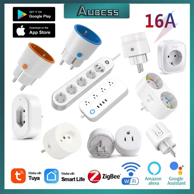 Tuya Plug Zigbee Plug EU smart socket 16A 20A BR USWifi plug Smart Home wireless remote control app power monitor Power Strip
Tuya Plug Zigbee Plug EU smart socket 16A 20A BR USWifi plug Smart Home wireless remote control app power monitor Power Strip