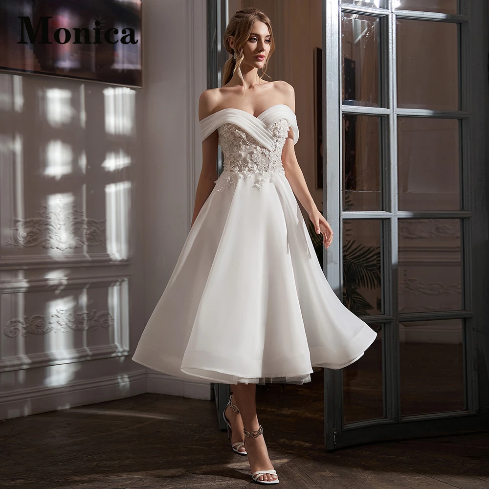 MONICA Attiractive Sweetheart Sleeveless Wedding Dresses For Women Off The Shoulder Tulle Custom Made Vestido De Casamento Pleat
MONICA Attiractive Sweetheart Sleeveless Wedding Dresses For Women Off The Shoulder Tulle Custom Made Vestido De Casamento Pleat